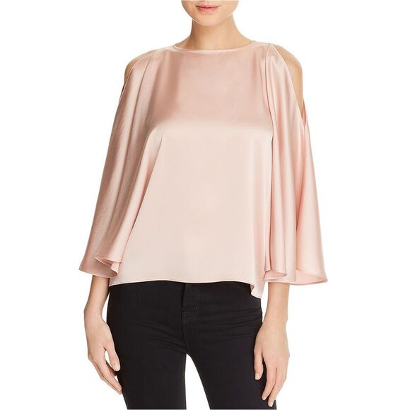 Ramy Brook Womens Tiffany Cold Shoulder Blouse NWT